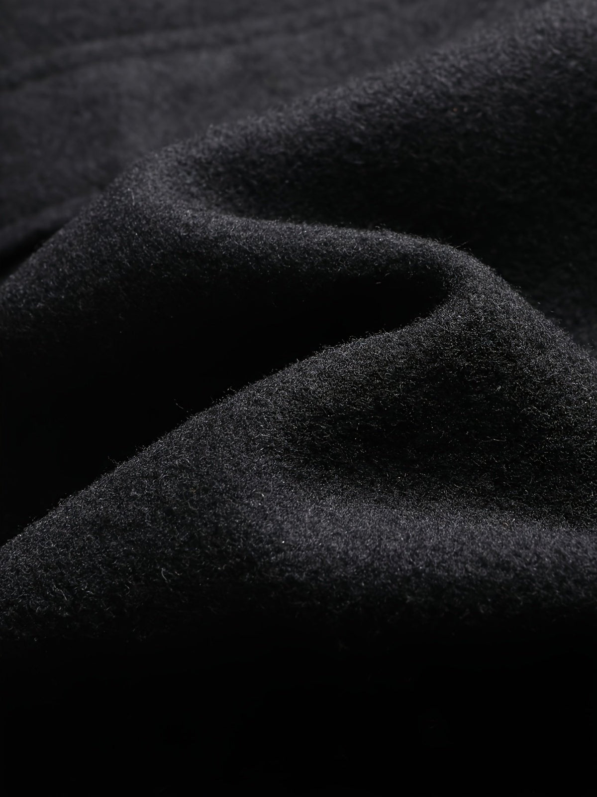 Men's Classic Detachable Collar Wool-Blend Overcoat