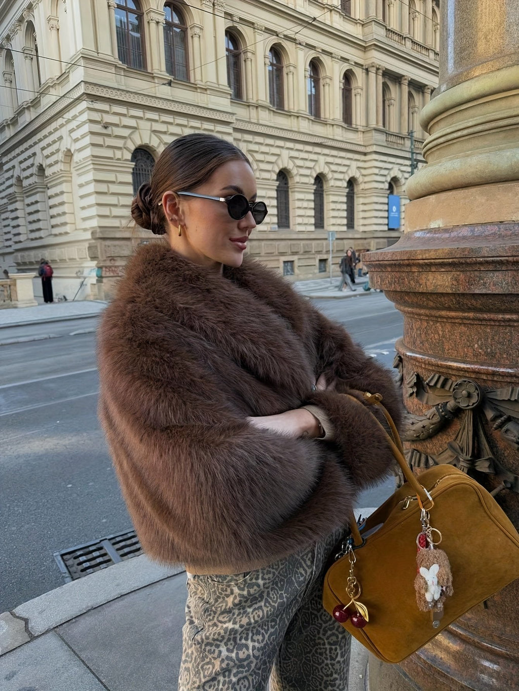 Women's Elegant Faux Fur Oversized Coat