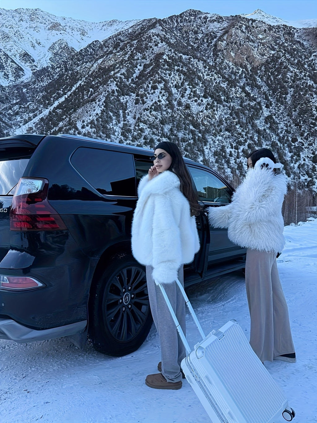 Women's Elegant Oversized Faux Fur Coat
