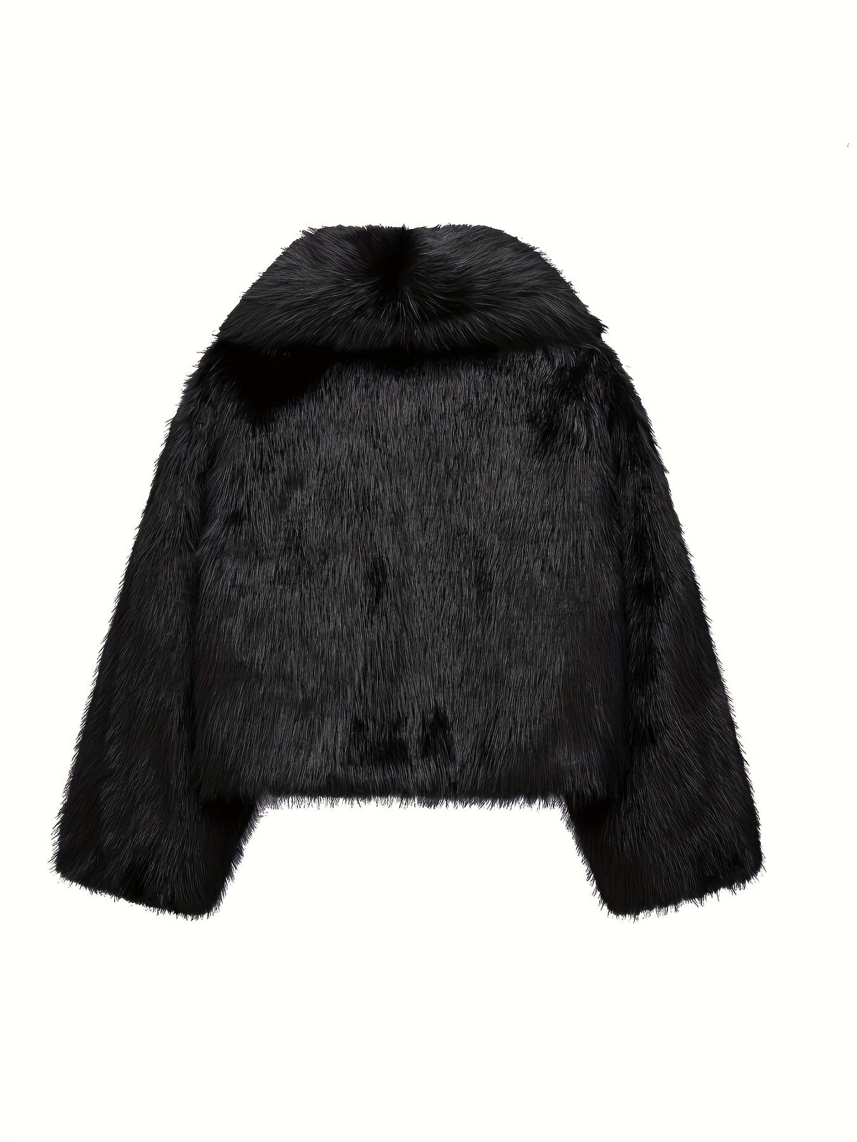 Women's Chic Faux Fur Cropped Coat