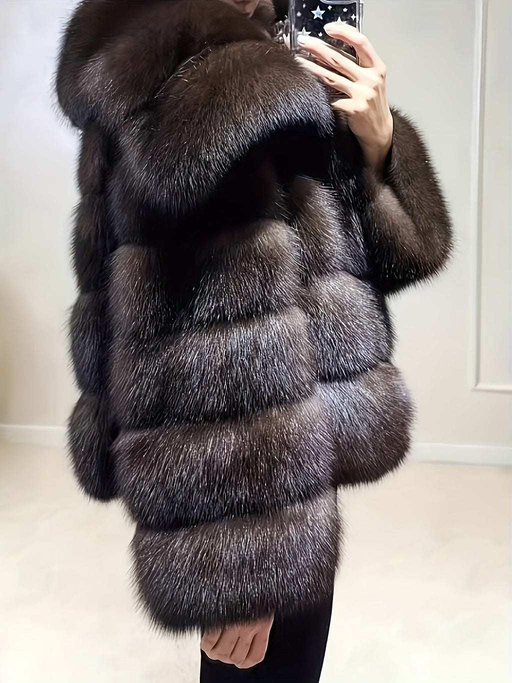 Women's Elegant Faux Fur Coat