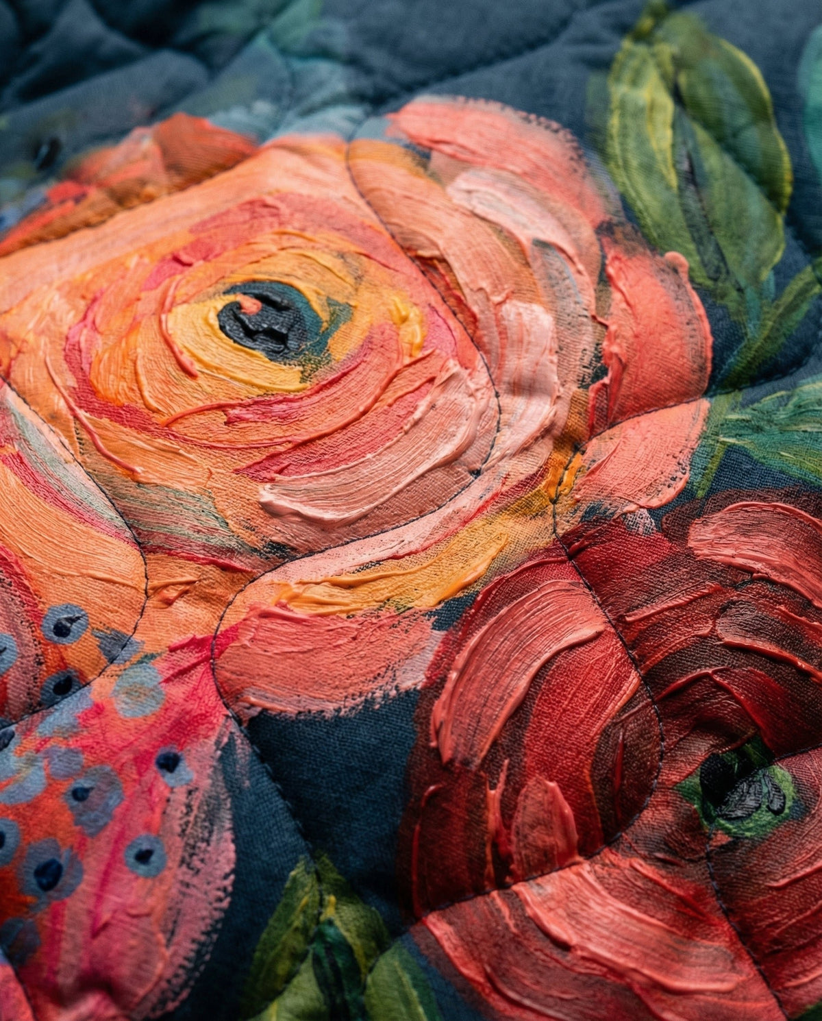 Women's Charming Quilted Floral Print Jacket