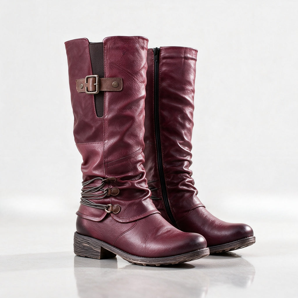 Women's Elegant Heeled Knee High Boots