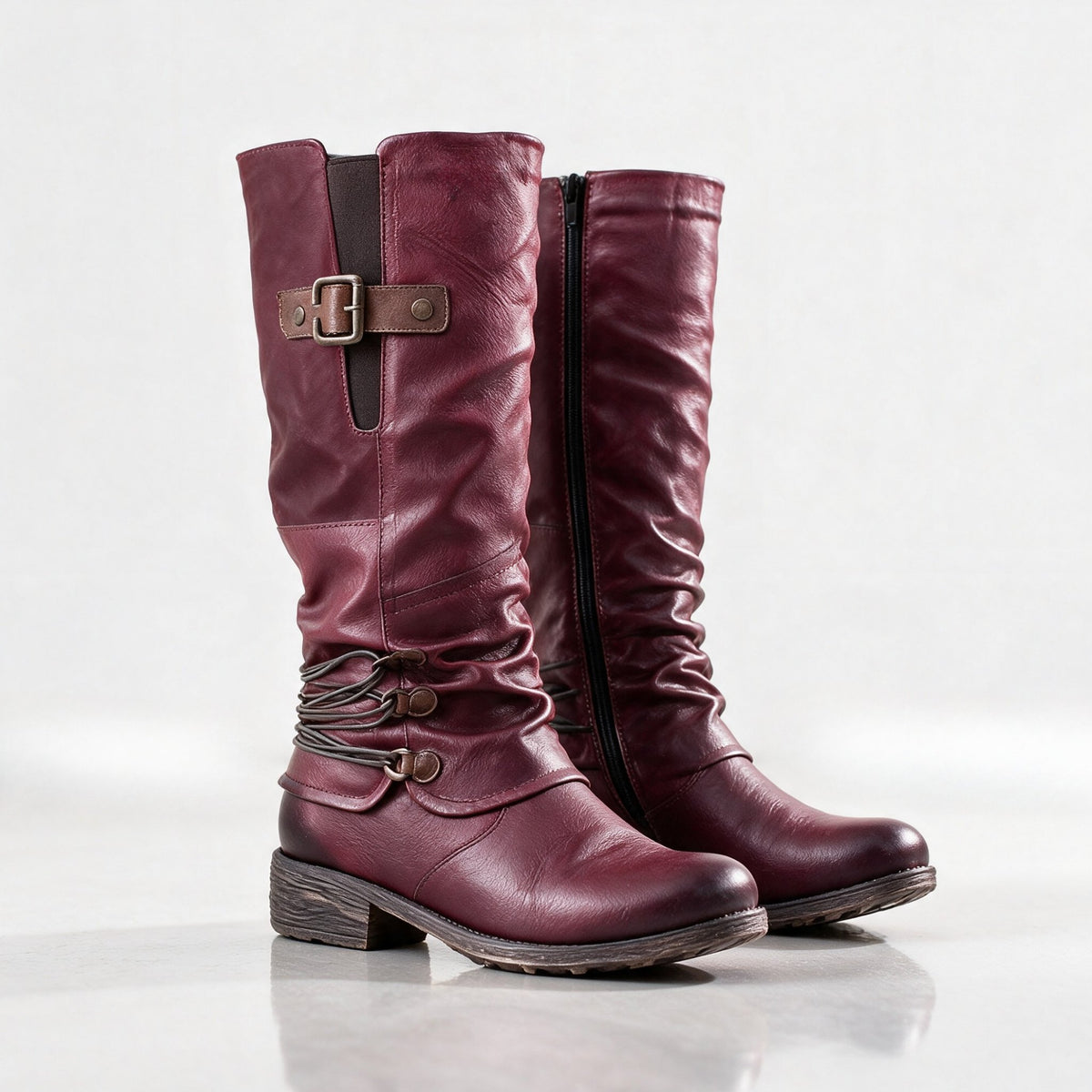 Women's Elegant Heeled Knee High Boots
