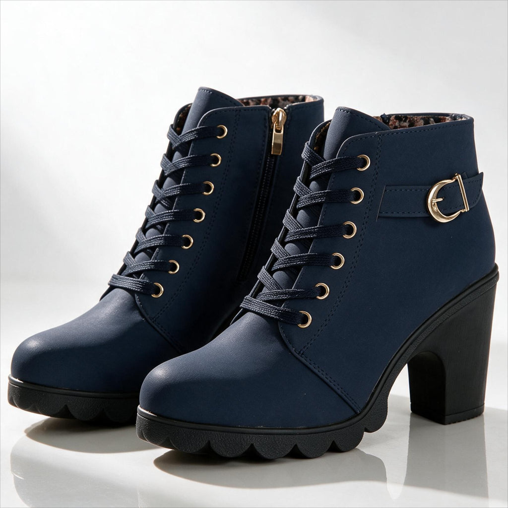 Women's Chic Platform Heeled Ankle Boots