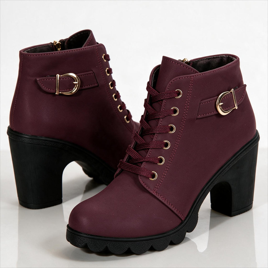 Women's Chic Platform Heeled Ankle Boots
