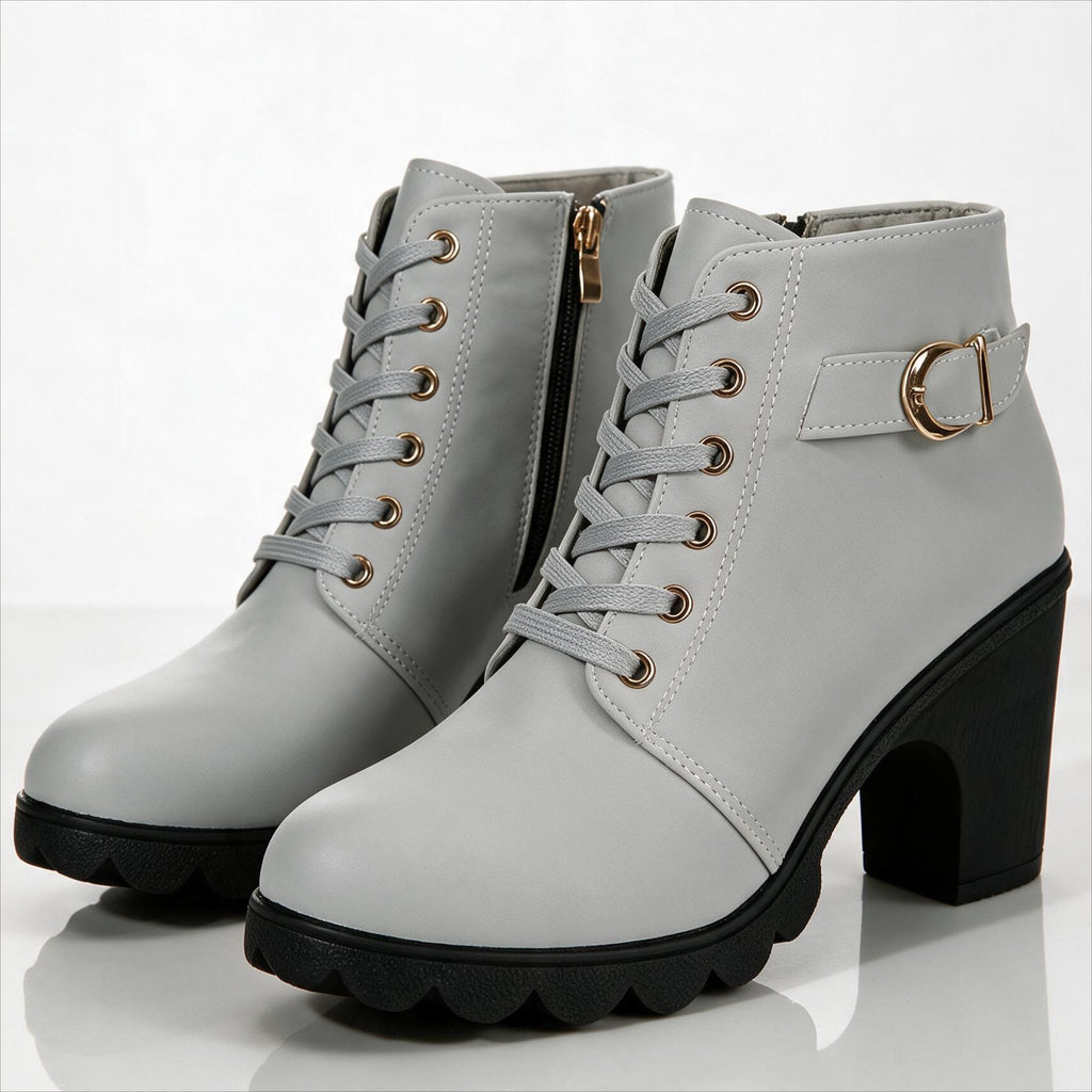 Women's Chic Platform Heeled Ankle Boots