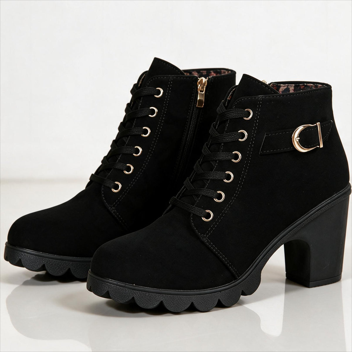 Women's Chic Platform Heeled Ankle Boots