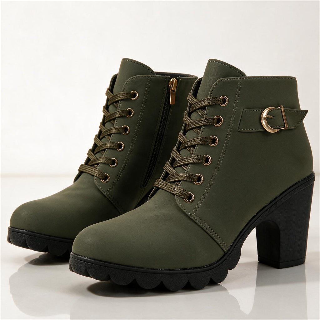 Women's Chic Platform Heeled Ankle Boots