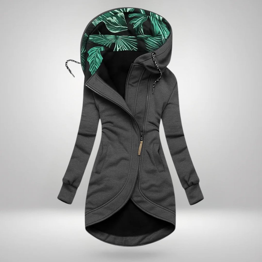 Women's Cosy Hooded Longline Quilted Coat