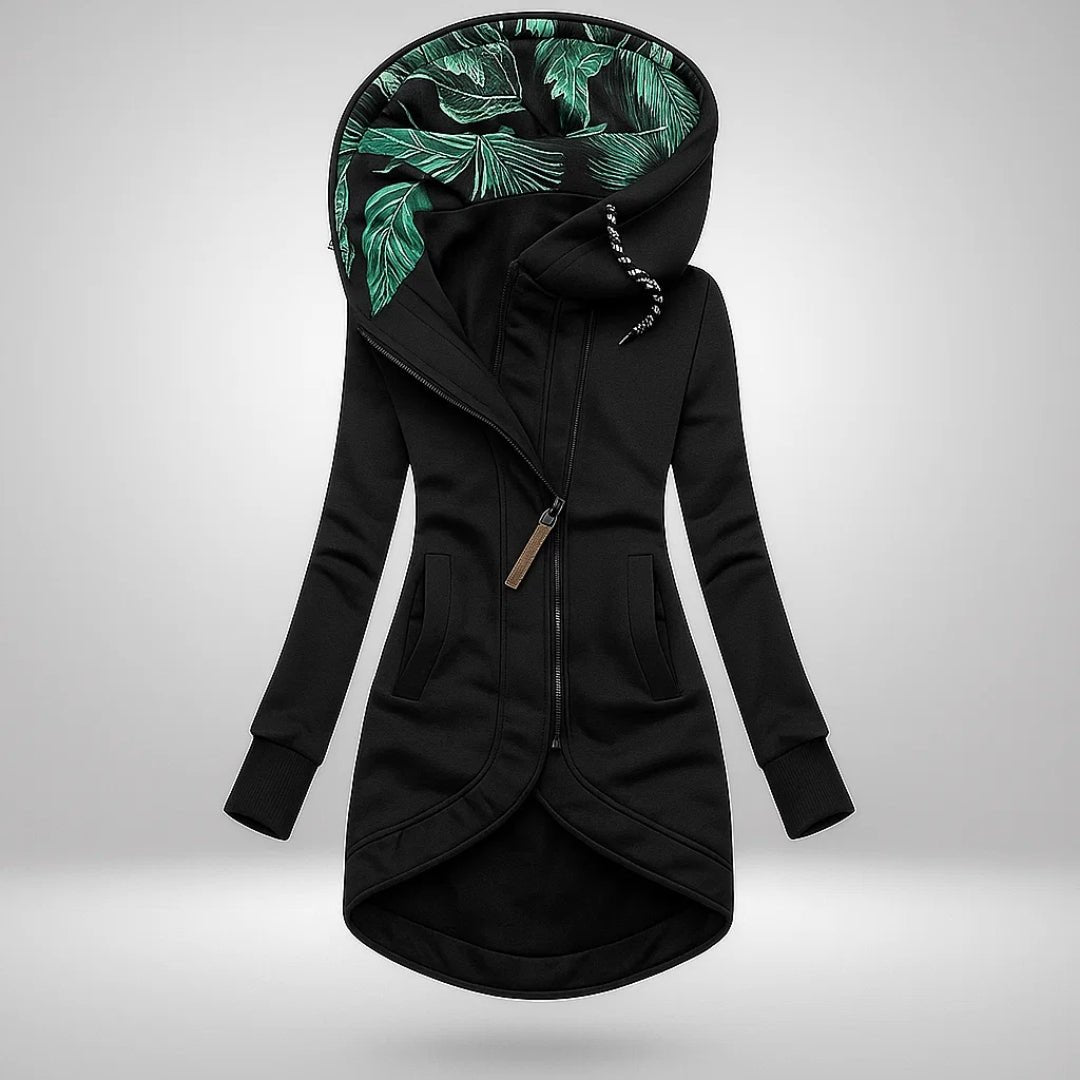 Women's Cosy Hooded Longline Quilted Coat