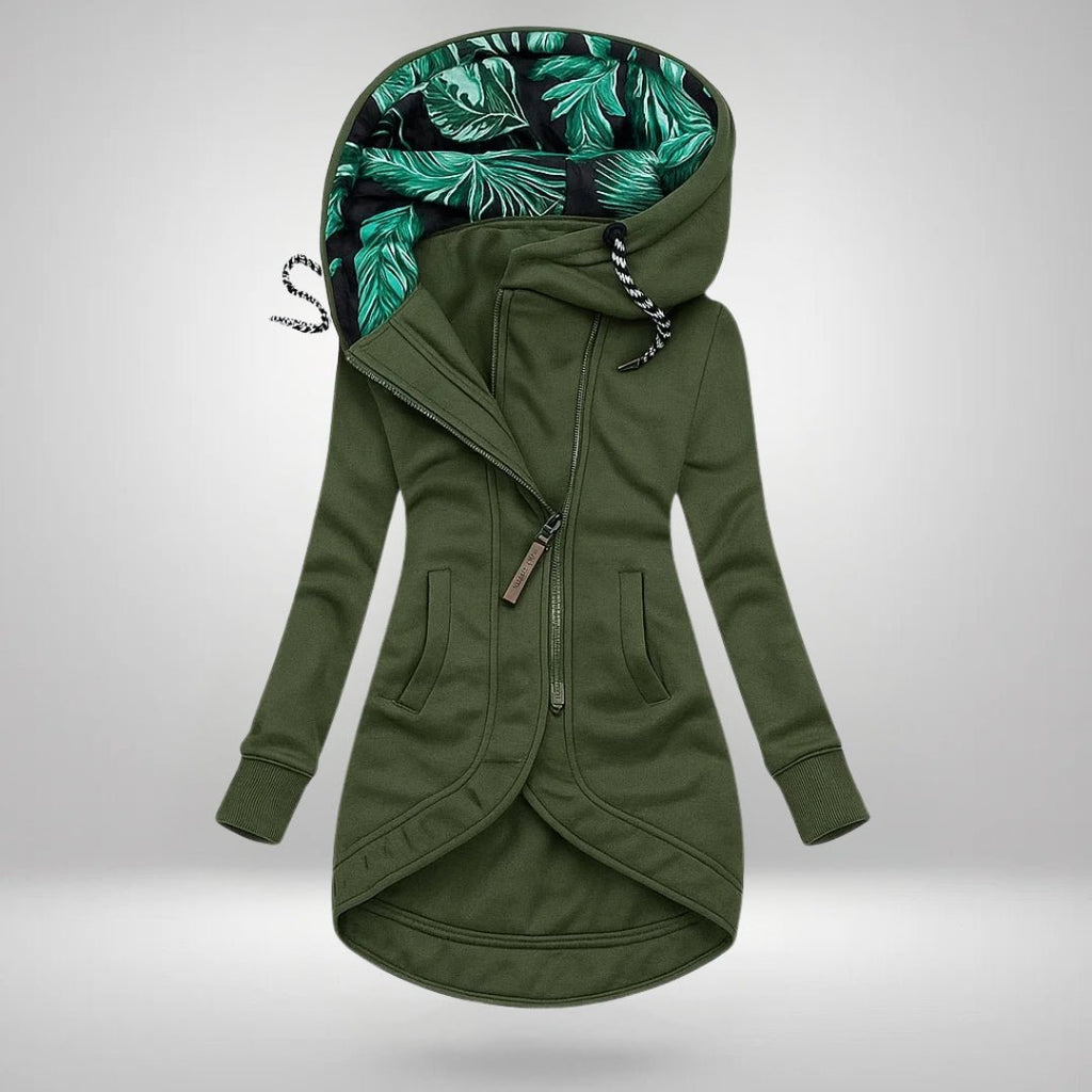 Women's Cosy Hooded Longline Quilted Coat