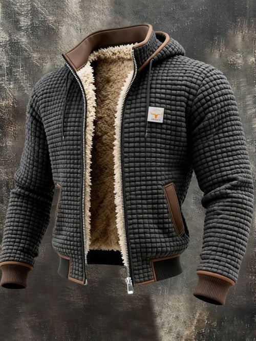 Men's Cosy Fleece-Lined Hooded Jacket