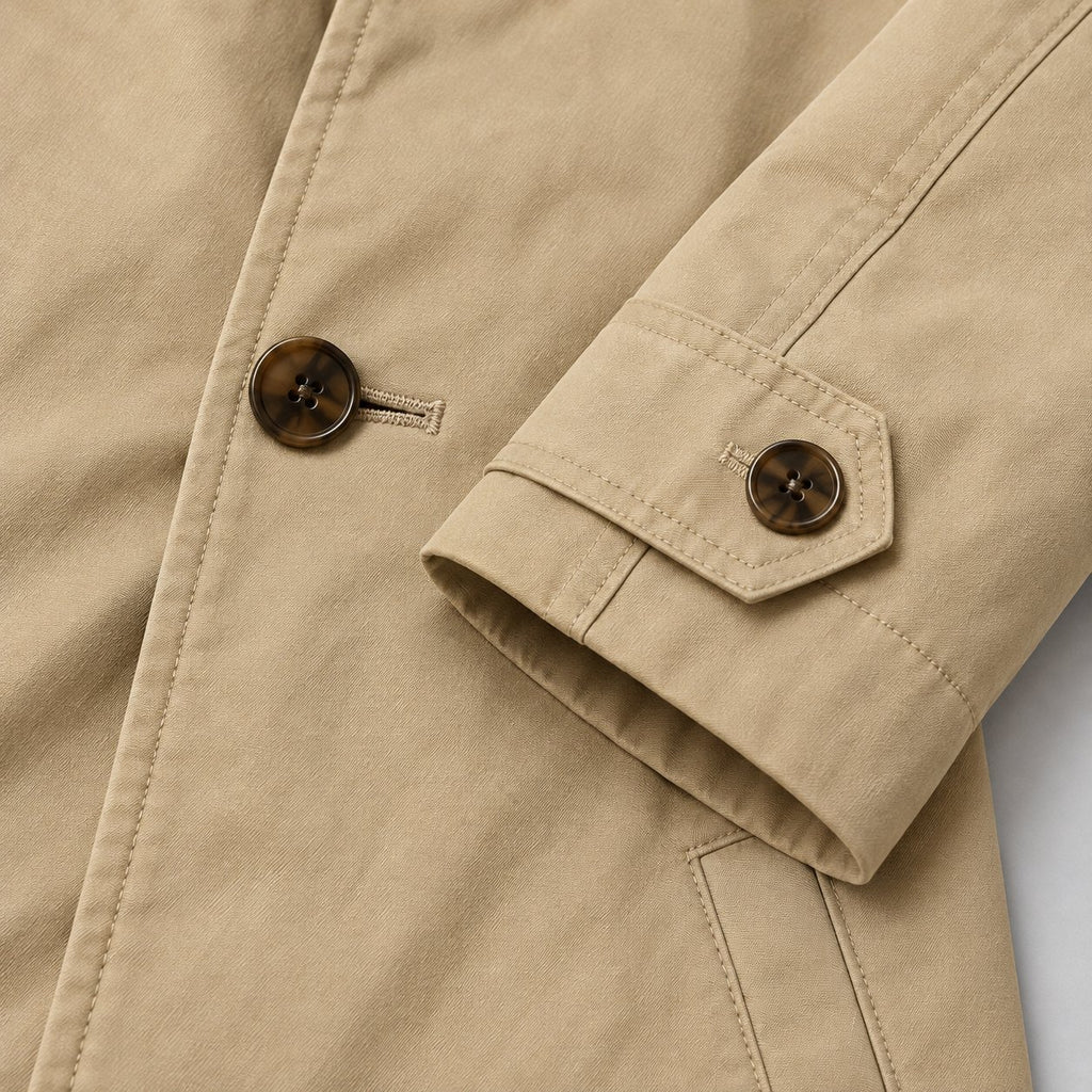 Men's Refined Longline Button-Front Coat