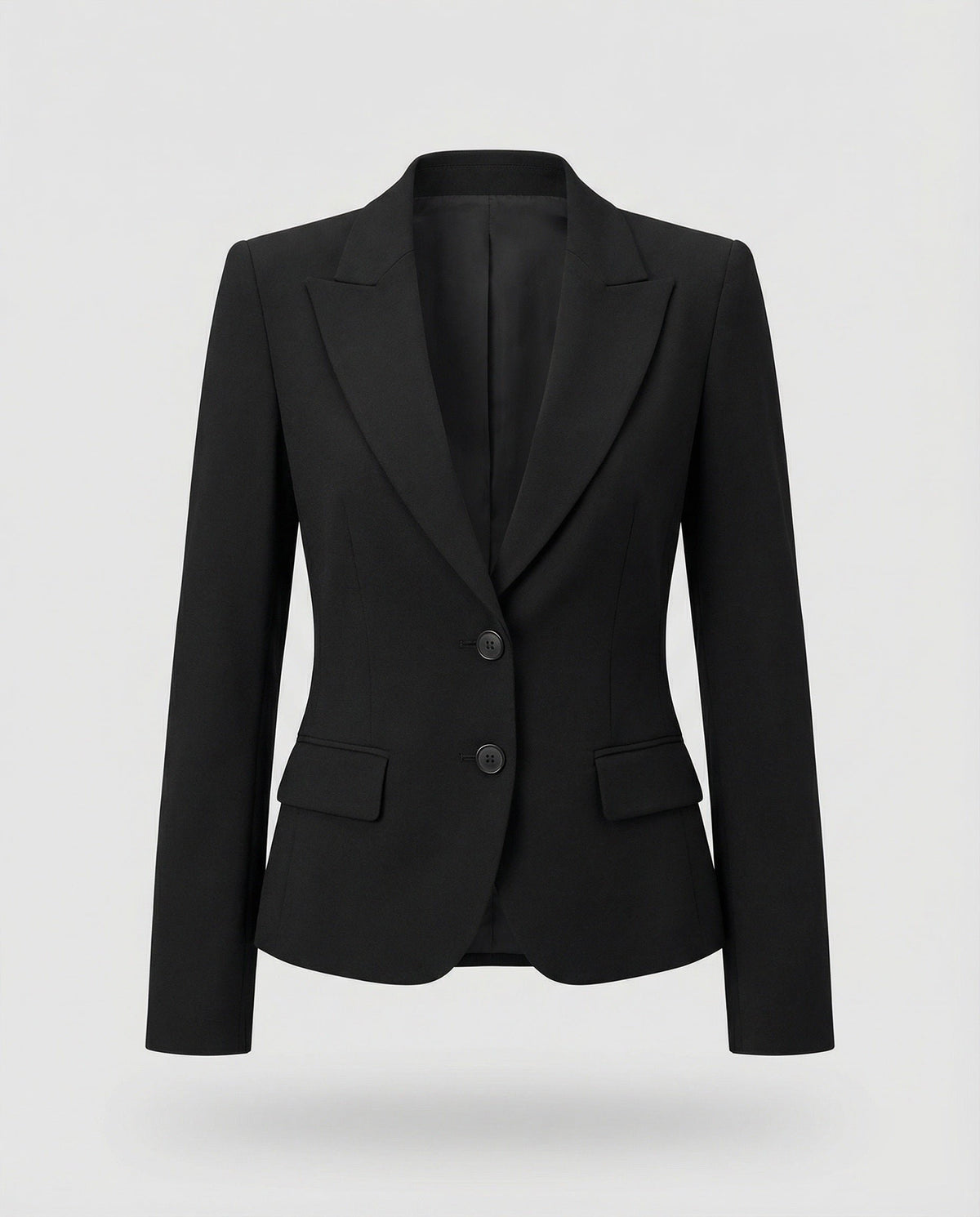 Women's Polished Peplum Notch Lapel Blazer