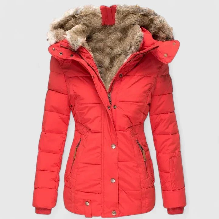 Women's Cosy Fur Hood Quilted Coat