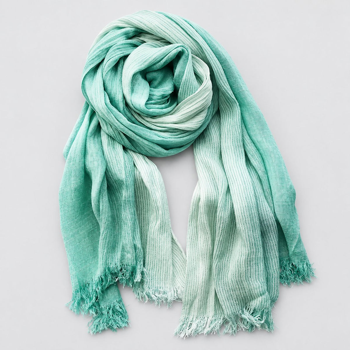 Men's Relaxed Crinkle Two-Tone Scarf