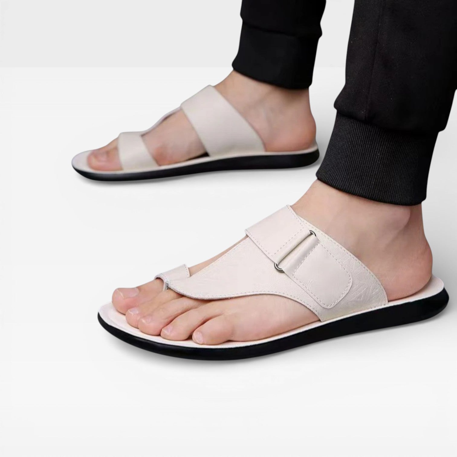 Men’s Leather Sandals – Soft Sole Everyday Use